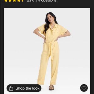 Linen women’s boiler suit